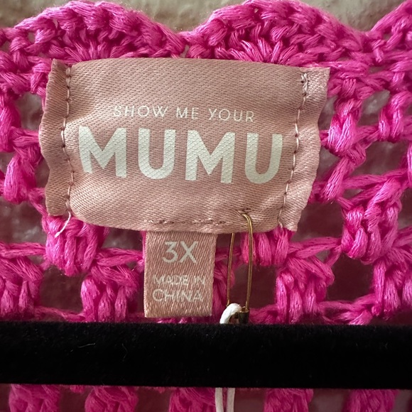 Show Me Your MuMu Pink Knit Swim Coverup - Picture 13 of 16